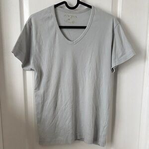 Zara Light Gray V-Neck Tee